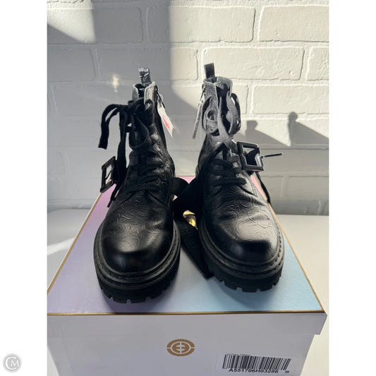 Boots Mid-calf Flats By Cma In Black, Size: 9