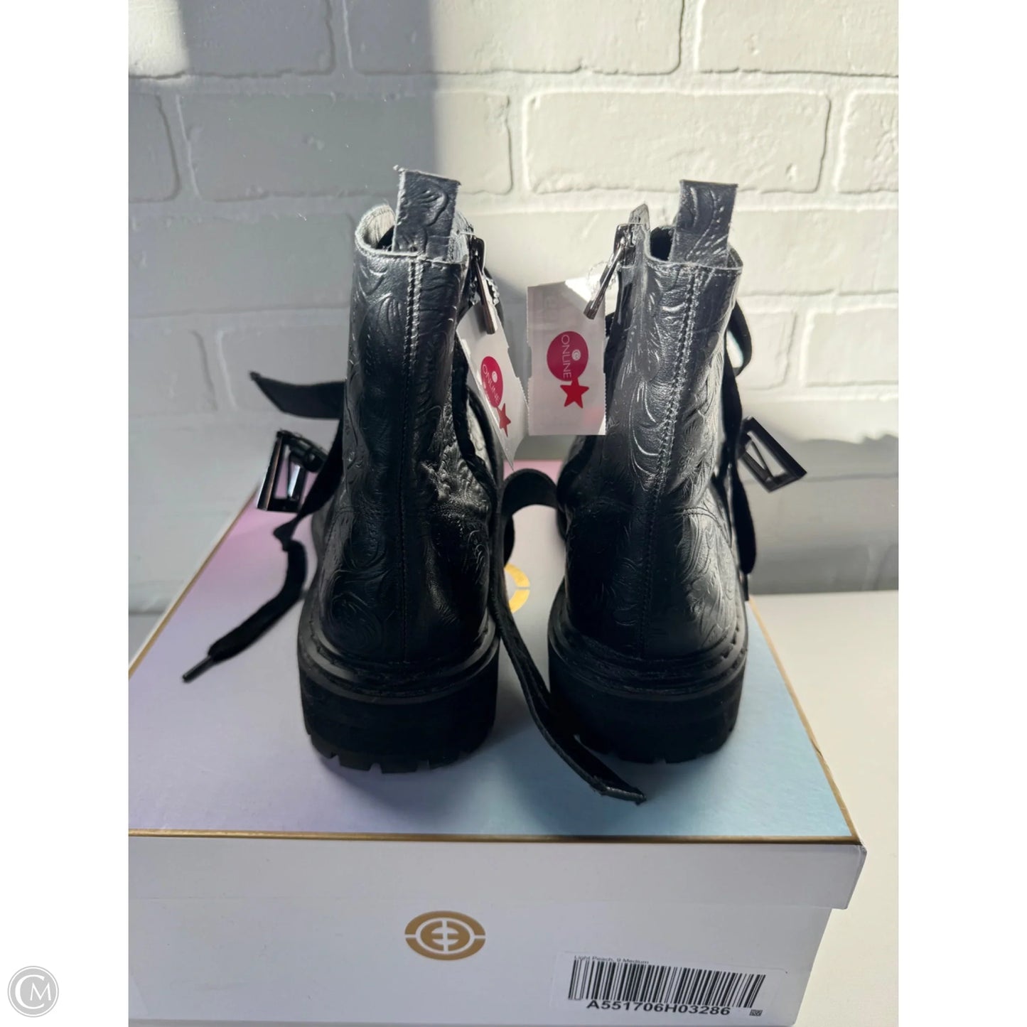 Boots Mid-calf Flats By Cma In Black, Size: 9