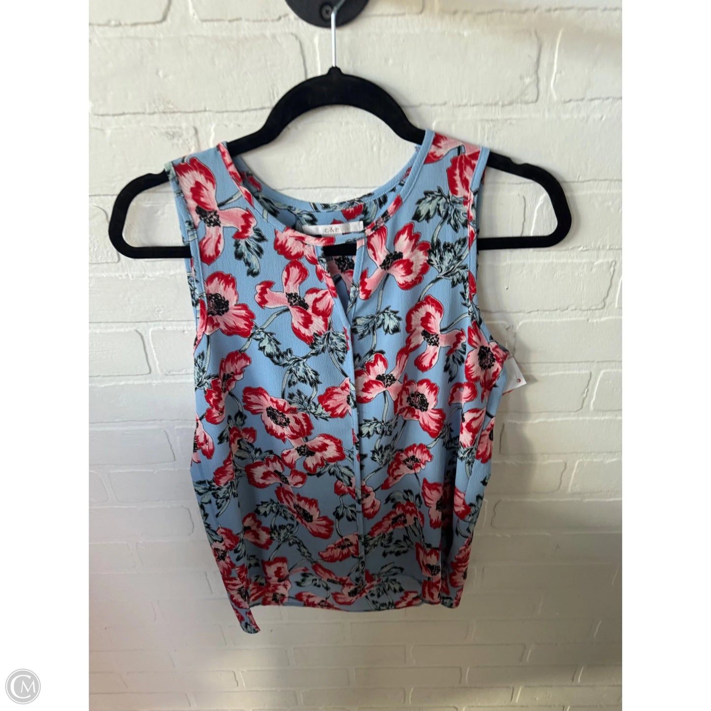 Top Sleeveless By Cme In Blue & Red, Size: Xs