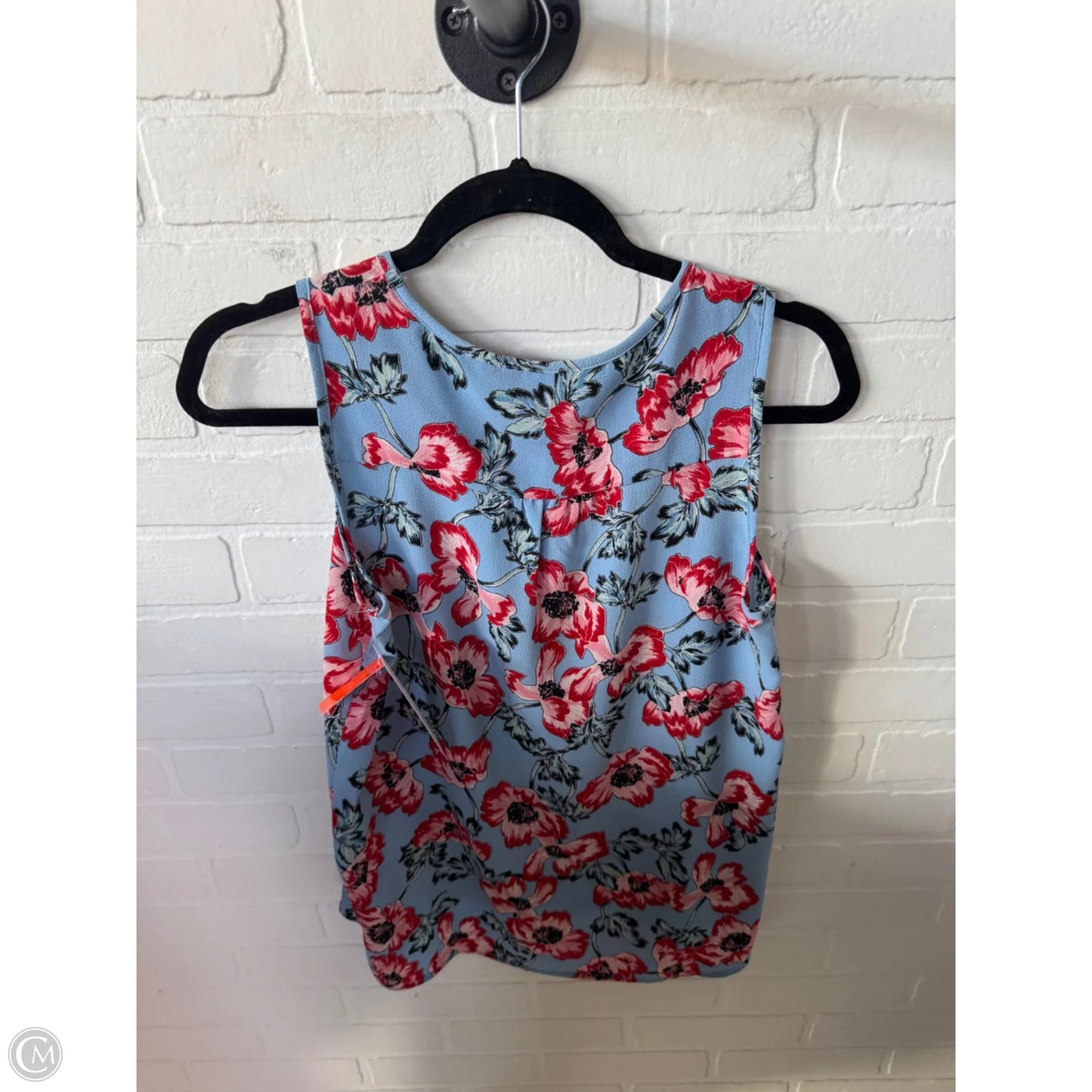 Top Sleeveless By Cme In Blue & Red, Size: Xs