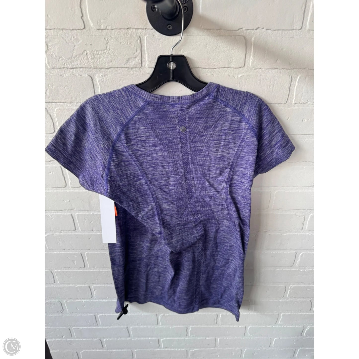 Athletic Top Short Sleeve By Lululemon In Purple, Size: L