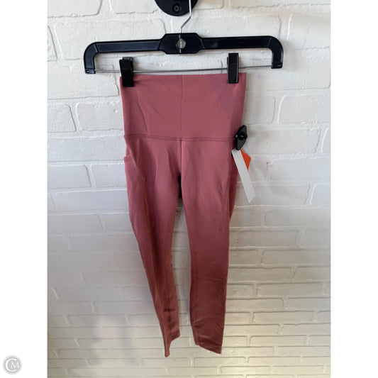 Athletic Leggings By Lululemon In Orange, Size: 0