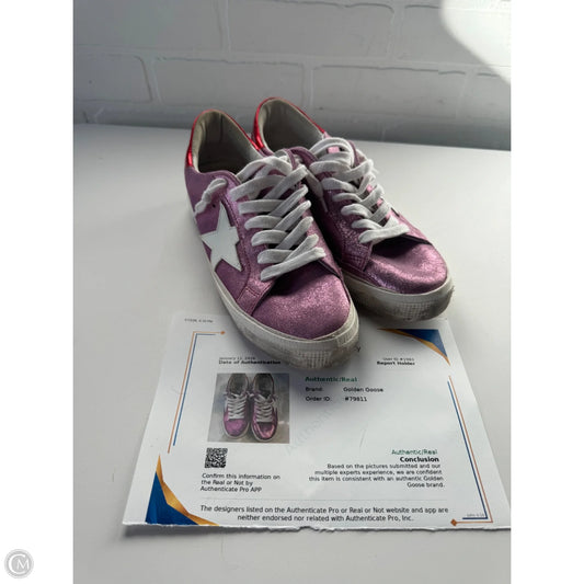 Shoes Luxury Designer By Golden Goose In Pink, Size: 7.5