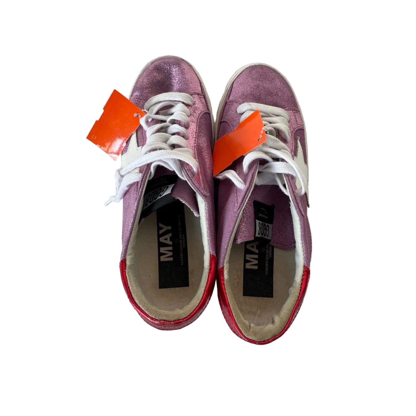 Shoes Luxury Designer By Golden Goose In Pink, Size: 7.5
