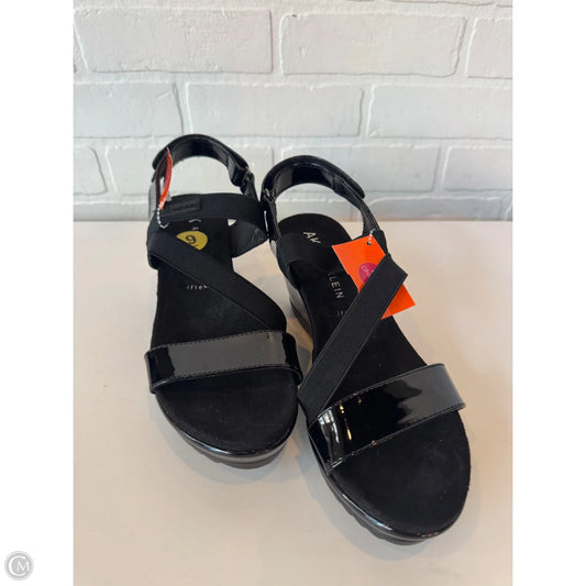 Sandals Heels Wedge By Anne Klein In Black, Size: 9