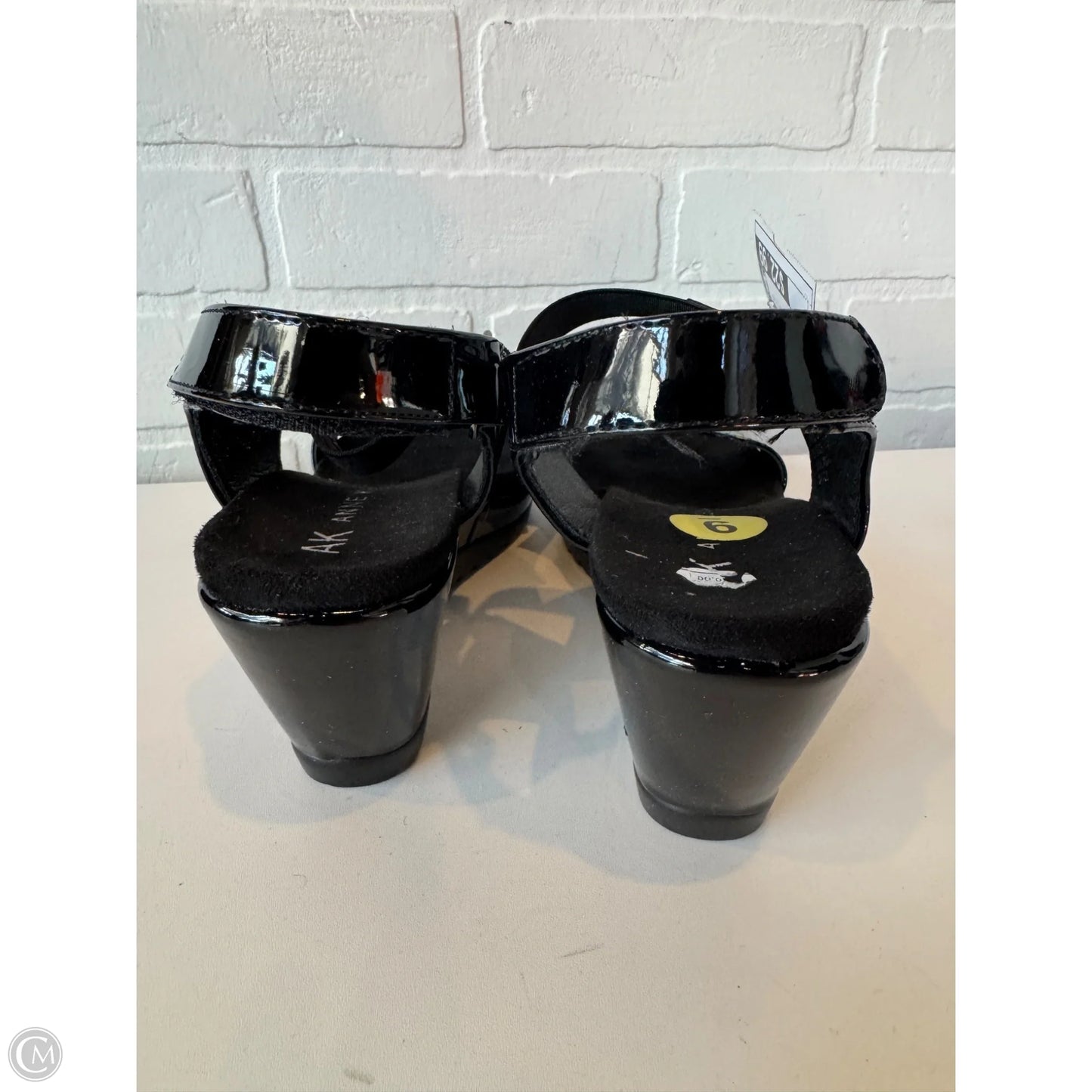 Sandals Heels Wedge By Anne Klein In Black, Size: 9