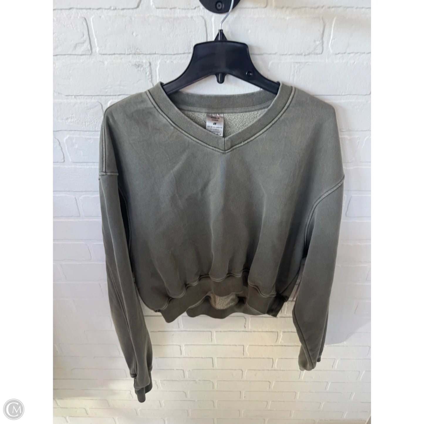 Sweatshirt Crewneck By Clothes Mentor In Green, Size: L