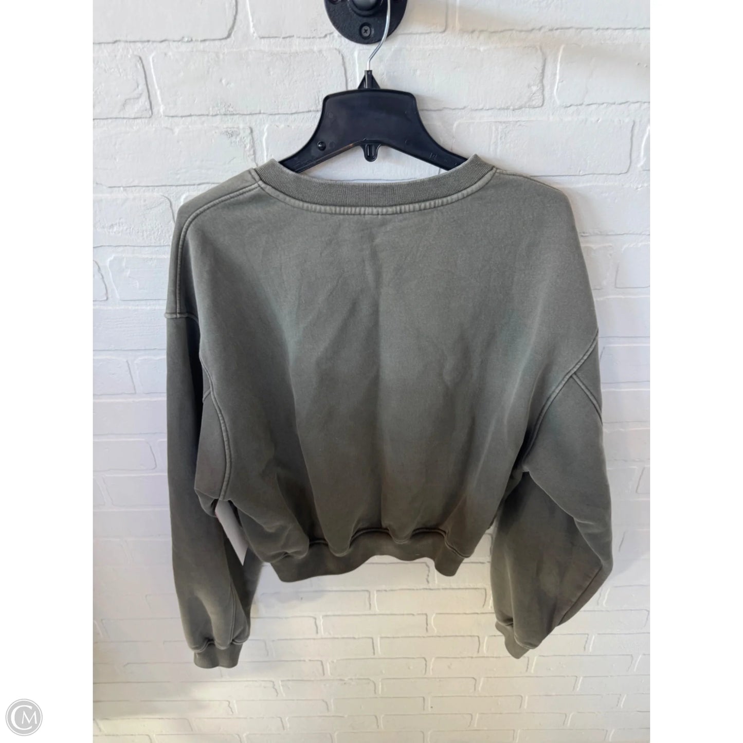 Sweatshirt Crewneck By Clothes Mentor In Green, Size: L