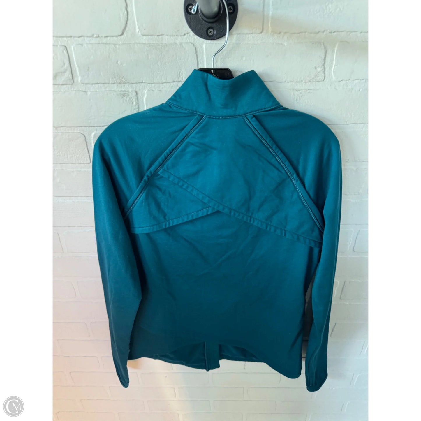 Athletic Jacket By Fabletics In Teal, Size: M