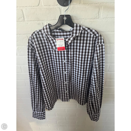 Top Long Sleeve By Velvet Heart In Brown & White, Size: Xl