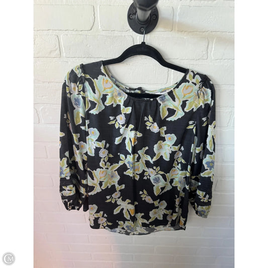 Top 3/4 Sleeve By Lc Lauren Conrad In Black & Green, Size: M