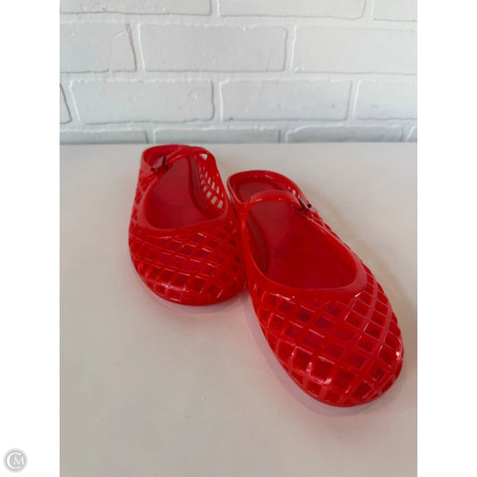 Sandals Flats By Clothes Mentor In Red, Size: 8.5