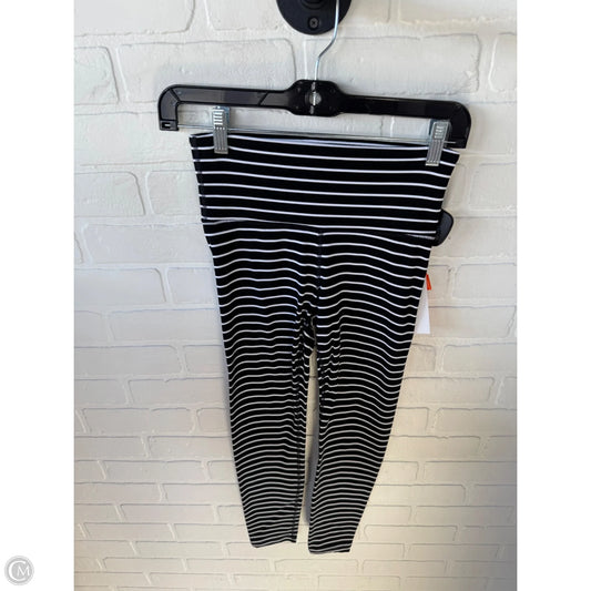 Athletic Leggings By Athleta In Black & White, Size: 0