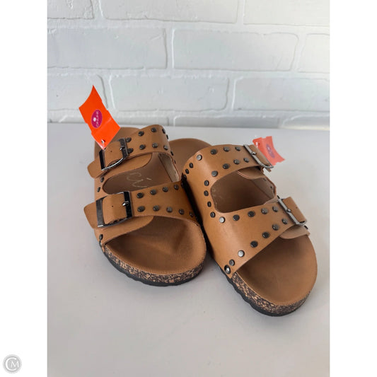 Sandals Flats By Clothes Mentor In Tan, Size: 8