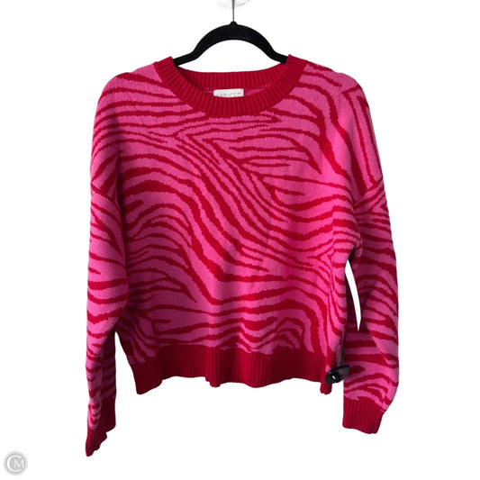 Sweater By Cmc In Pink & Red, Size: S