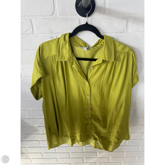 Top Short Sleeve By Rose And Olive In Chartreuse, Size: Xl
