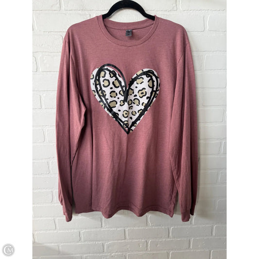 Top Long Sleeve By Ivy In Pink, Size: Xl