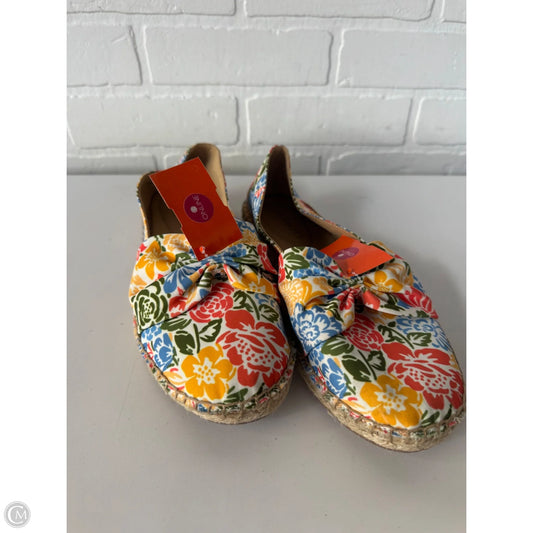 Shoes Flats By Talbots In Orange & Yellow, Size: 8