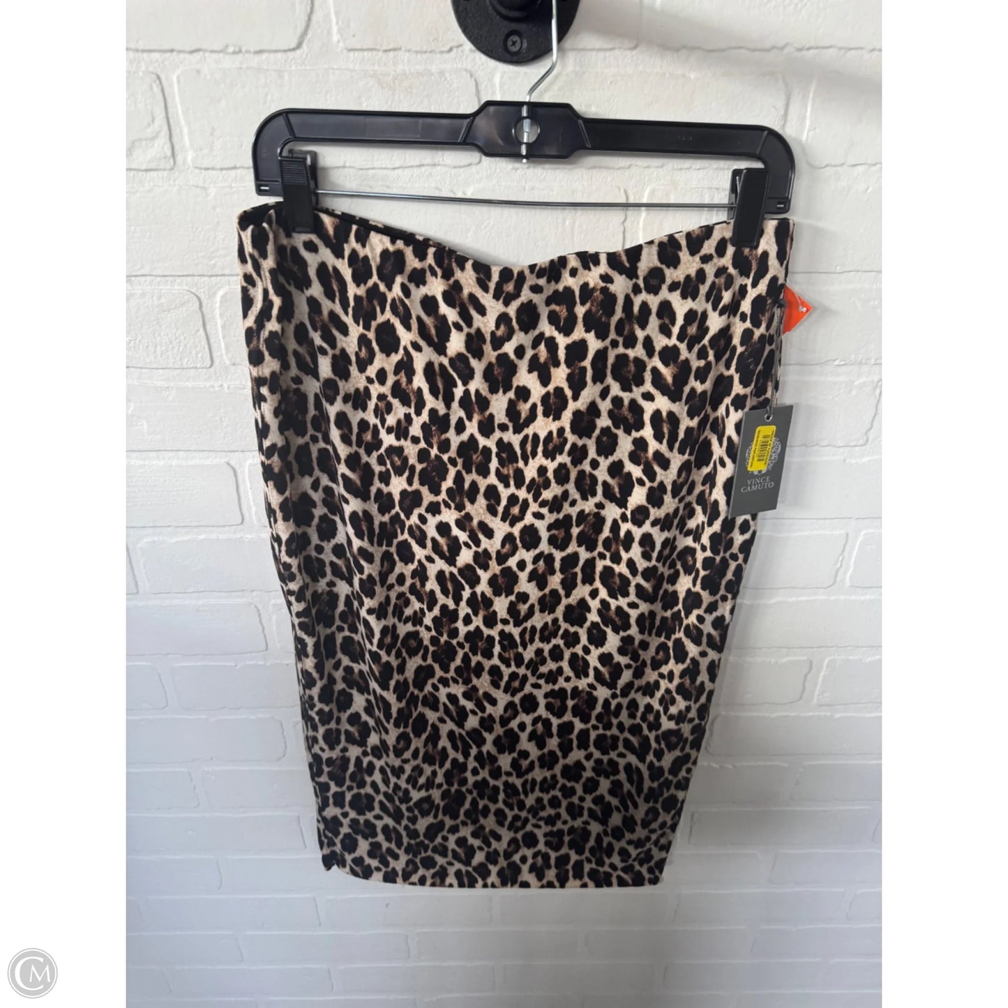 Skirt Midi By Vince Camuto In Black & Cream, Size: 8