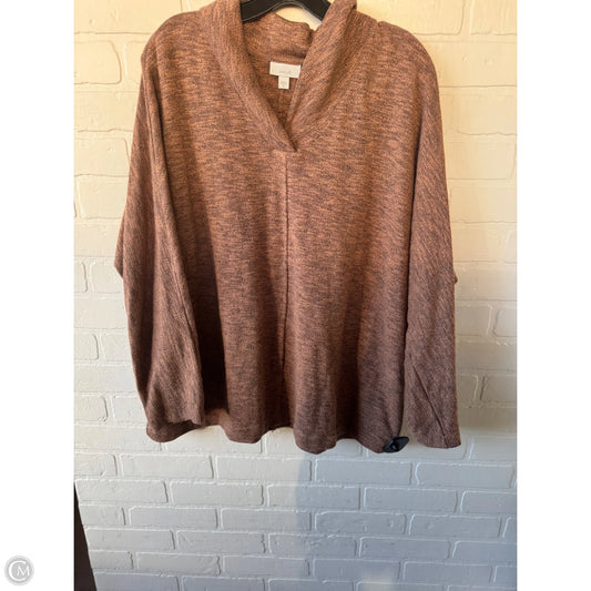 Sweater By Pure Jill In Black & Orange, Size: Xl