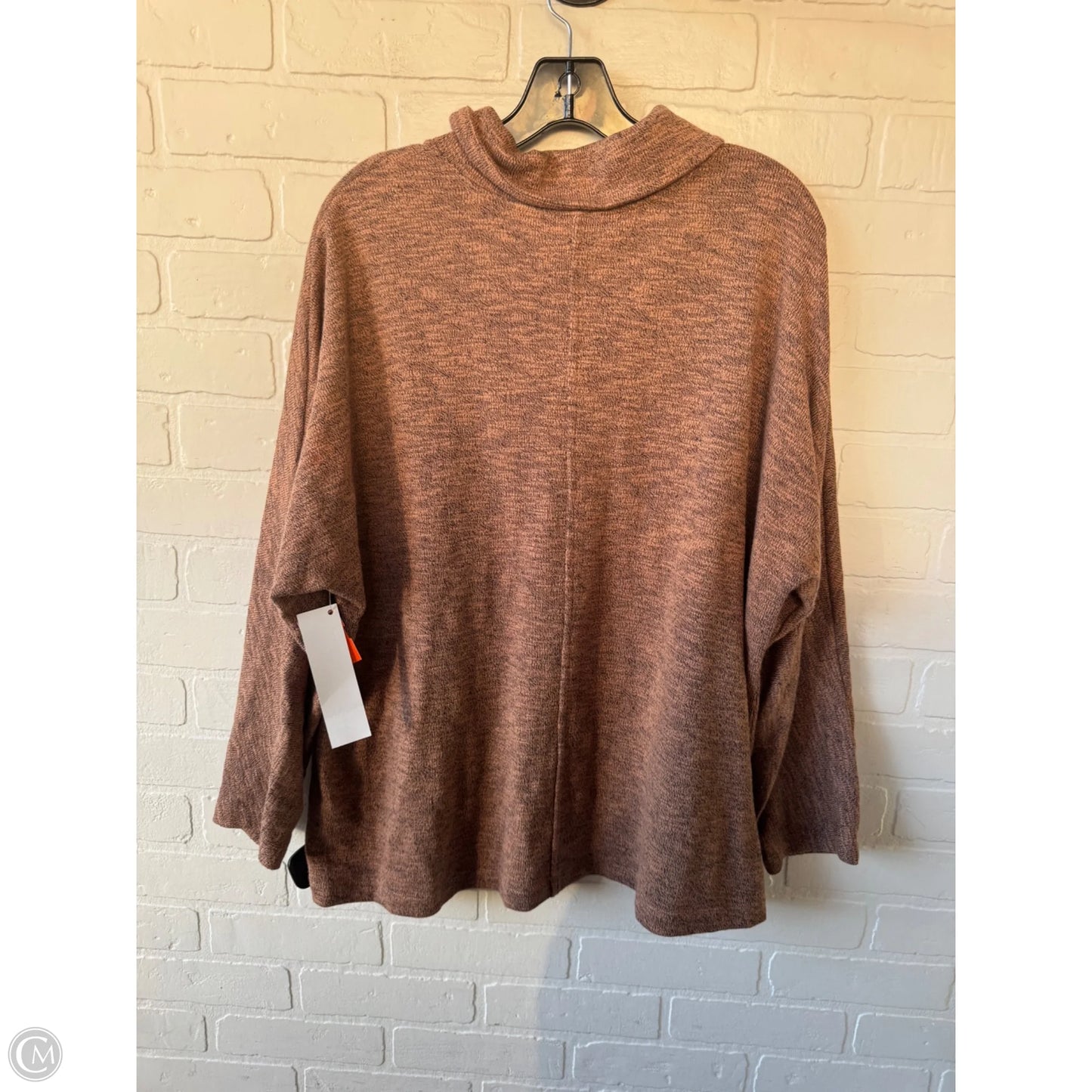 Sweater By Pure Jill In Black & Orange, Size: Xl