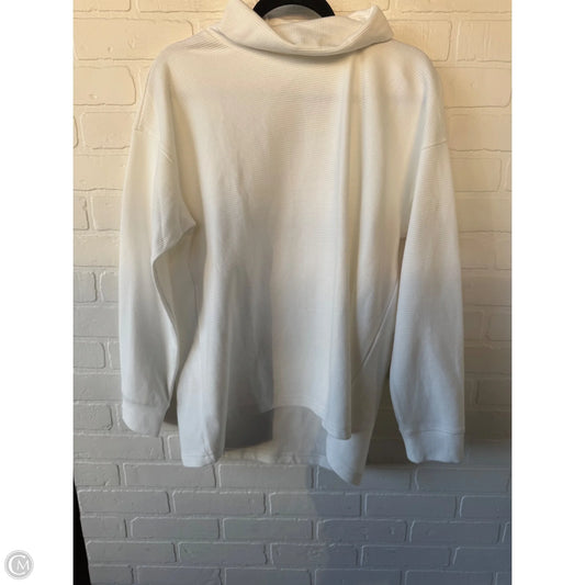 Top Long Sleeve By Lands End In White, Size: Xl