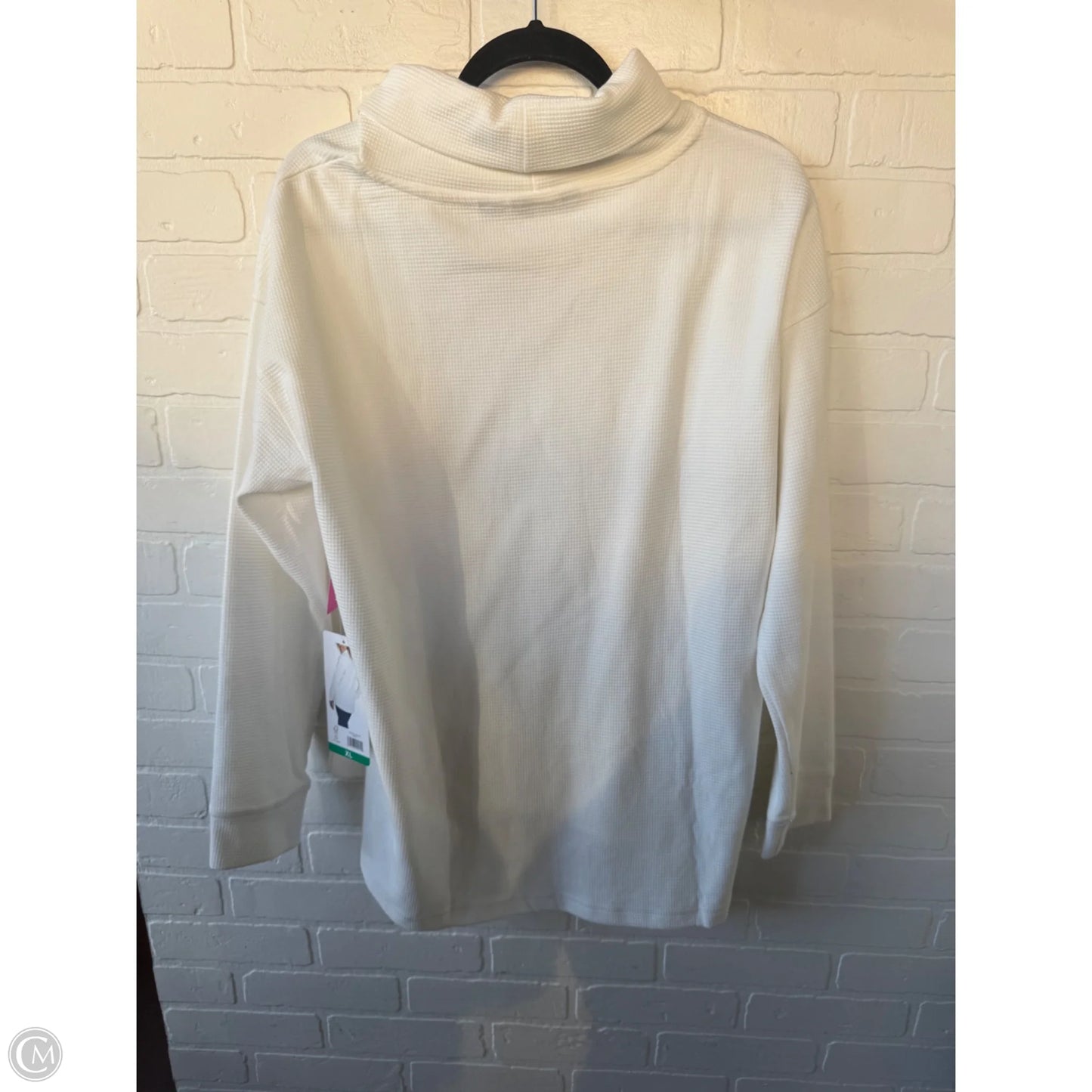 Top Long Sleeve By Lands End In White, Size: Xl