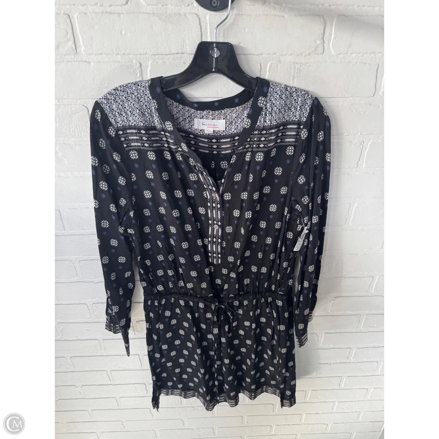 Dress Casual Short By Vince Camuto In Black & Blue, Size: M