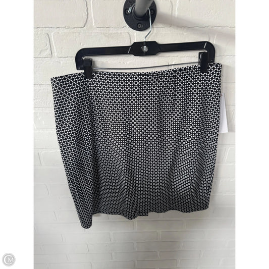 Skirt Mini & Short By J. Jill In Black & White, Size: 12p