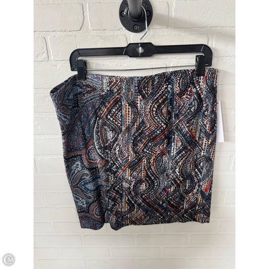 Skirt Mini & Short By J. Jill In Black & Blue, Size: 12
