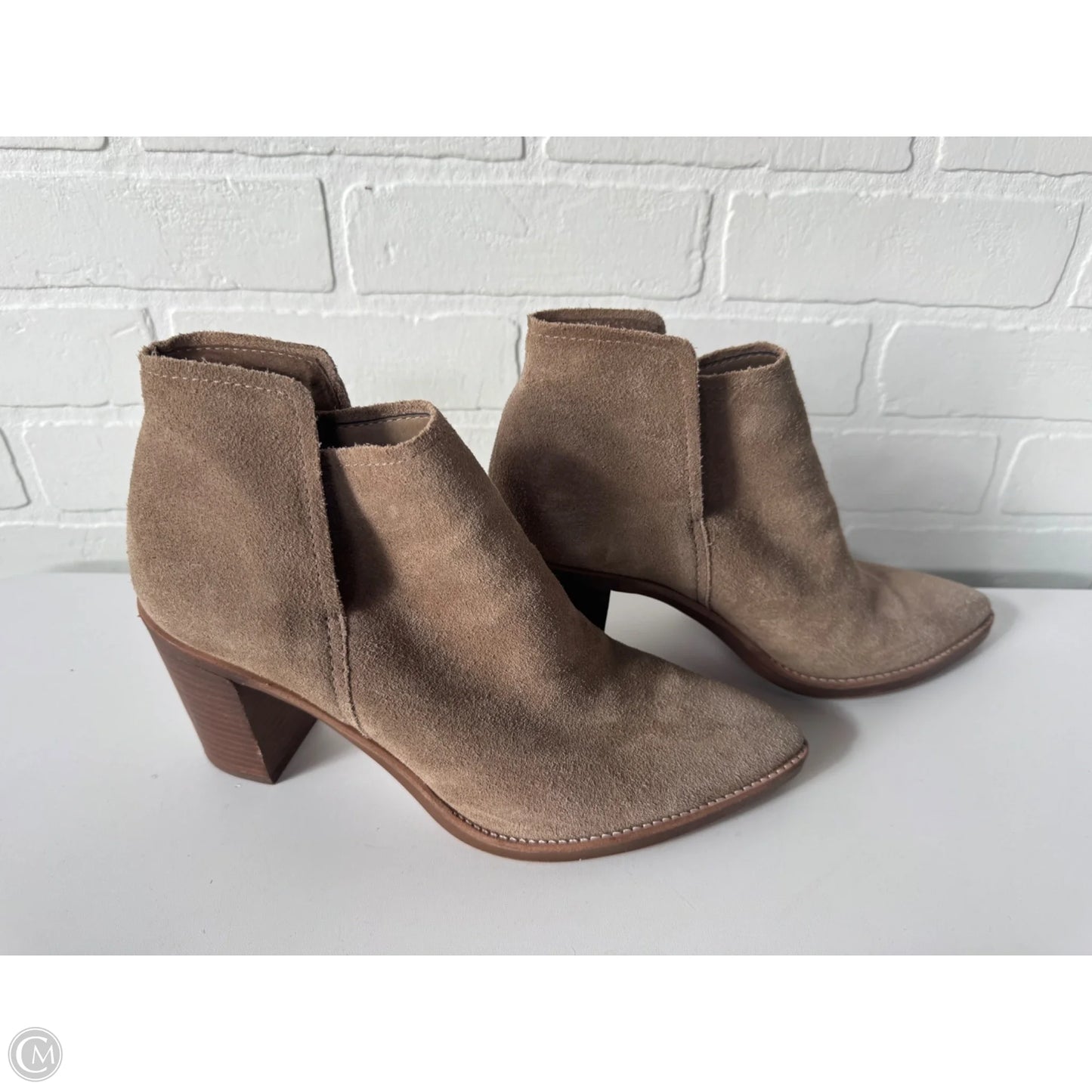 Boots Ankle Heels By Dolce Vita In Tan, Size: 10