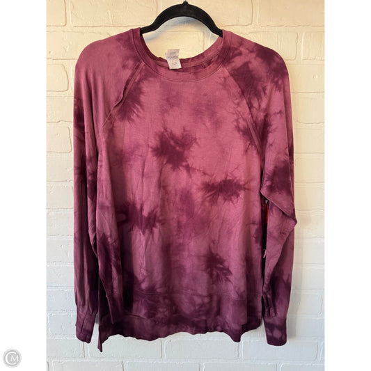 Athletic Top Long Sleeve Crewneck By Joy Lab In Red, Size: S