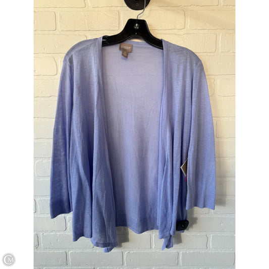 Sweater Cardigan By Chicos In Purple, Size: L