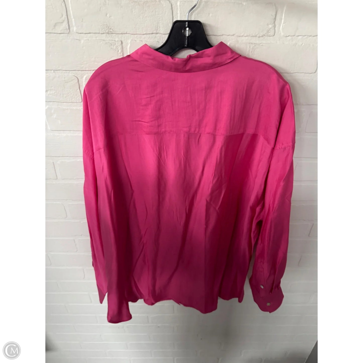 Top Long Sleeve By H&m In Pink, Size: Xxl