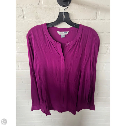Top Long Sleeve By Old Navy In Purple, Size: Xl