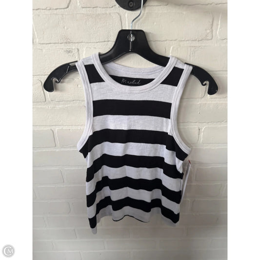 Tank Top By Marled In Black & White, Size: M
