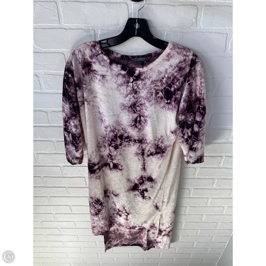 Dress Casual Midi By Cmb In Pink & Purple, Size: Xs
