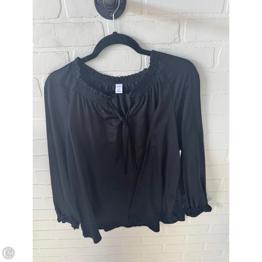 Top Long Sleeve By Old Navy In Black, Size: Xl