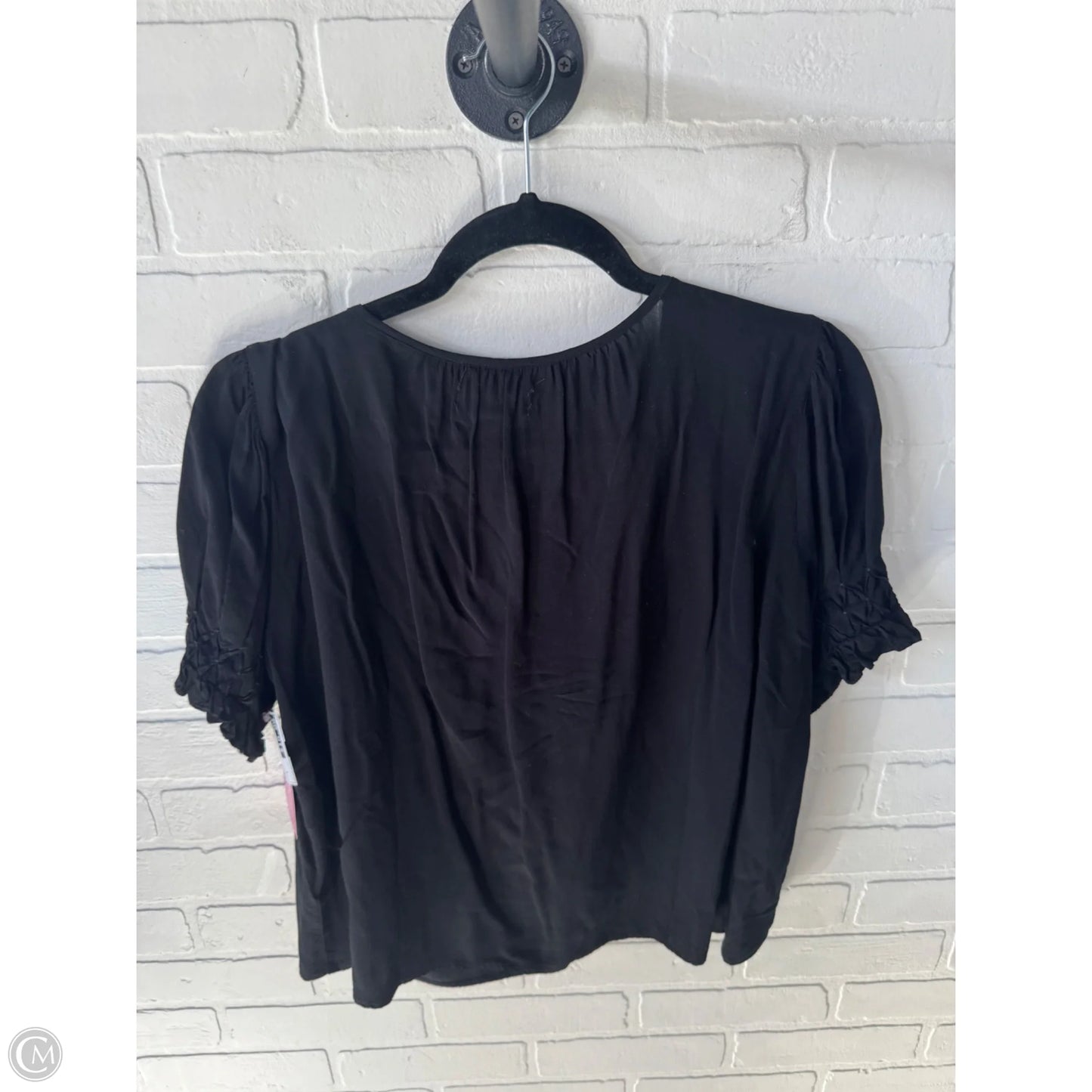 Top Short Sleeve By Velvet By Graham & Spencer In Black, Size: S