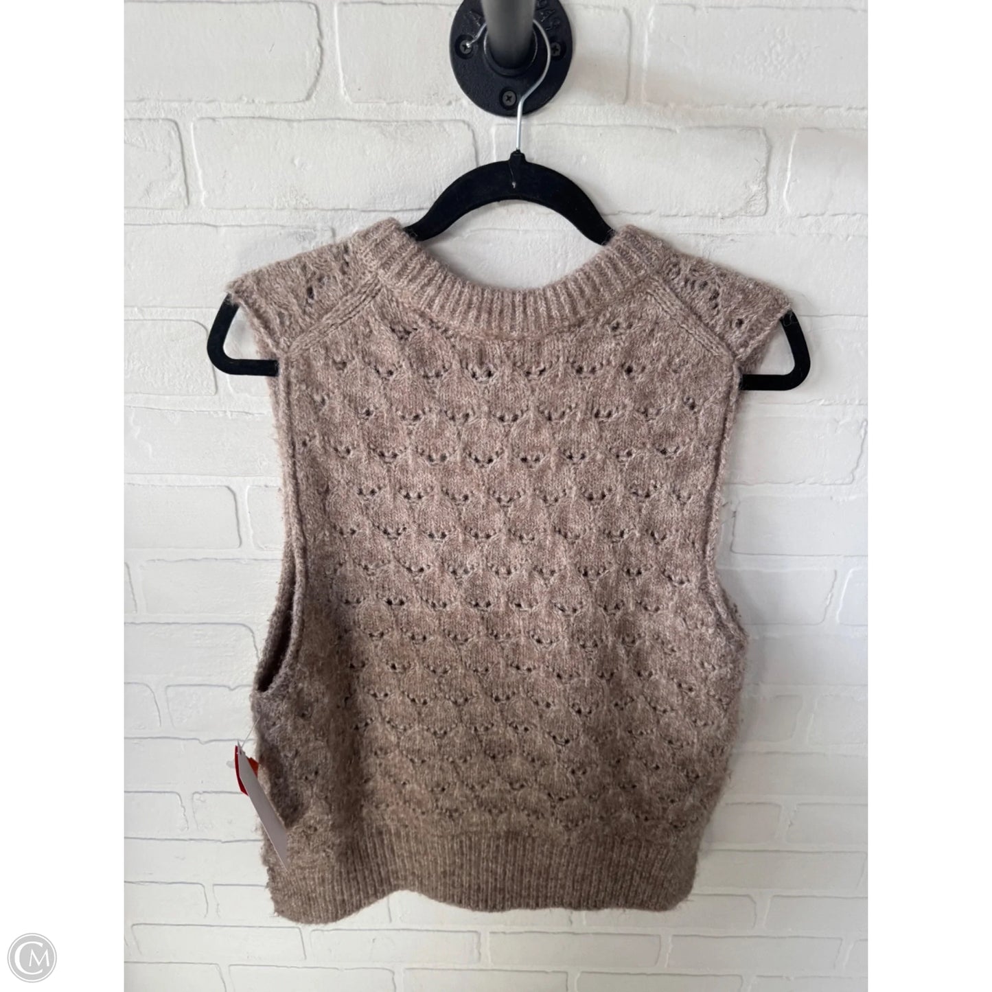 Vest Sweater By Universal Thread In Brown, Size: M