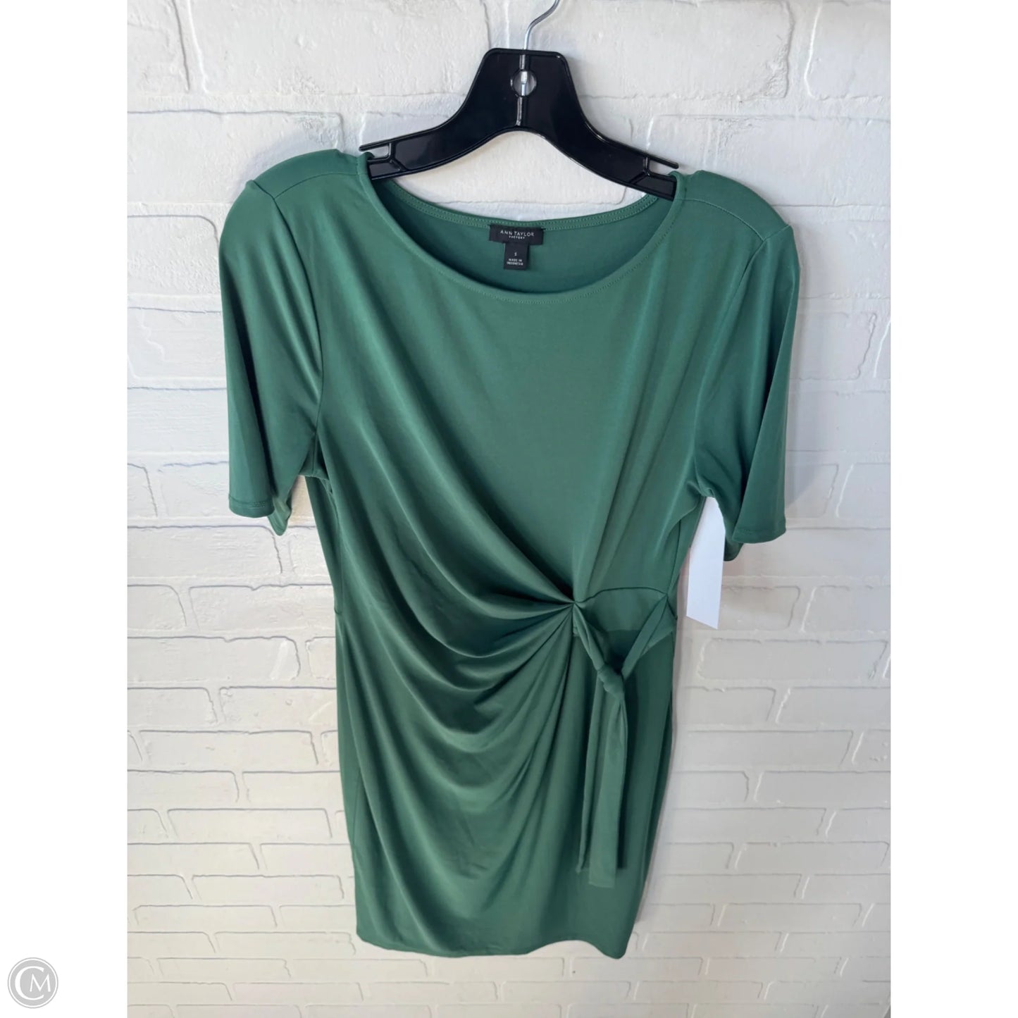 Dress Casual Midi By Ann Taylor In Green, Size: S