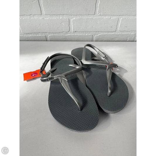 Sandals Flats By Havaianas In Grey, Size: 7