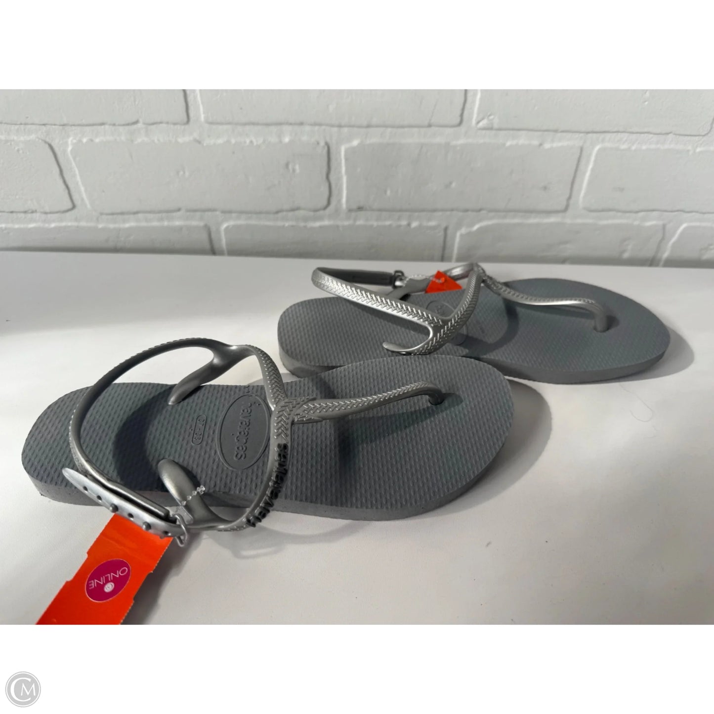 Sandals Flats By Havaianas In Grey, Size: 7