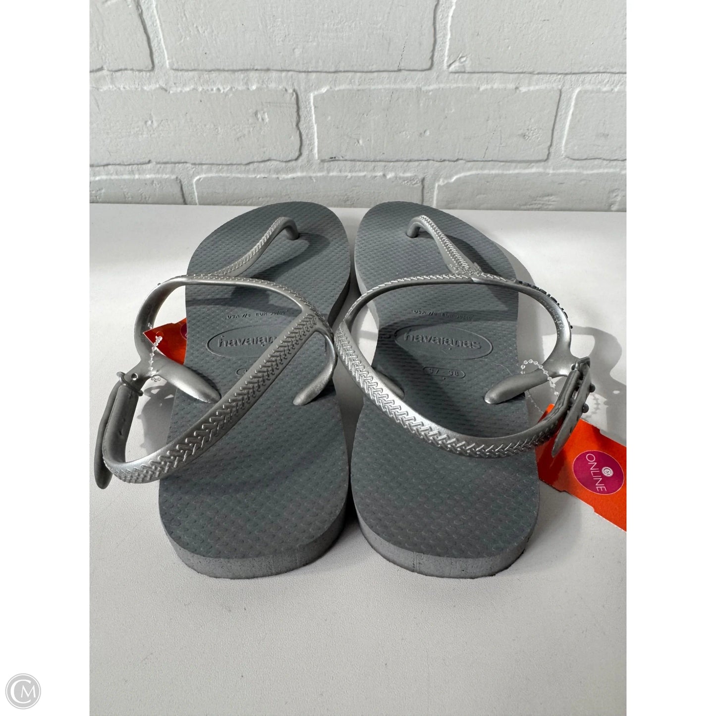 Sandals Flats By Havaianas In Grey, Size: 7