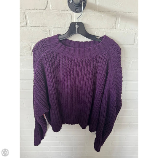 Sweater By Clothes Mentor In Purple, Size: L