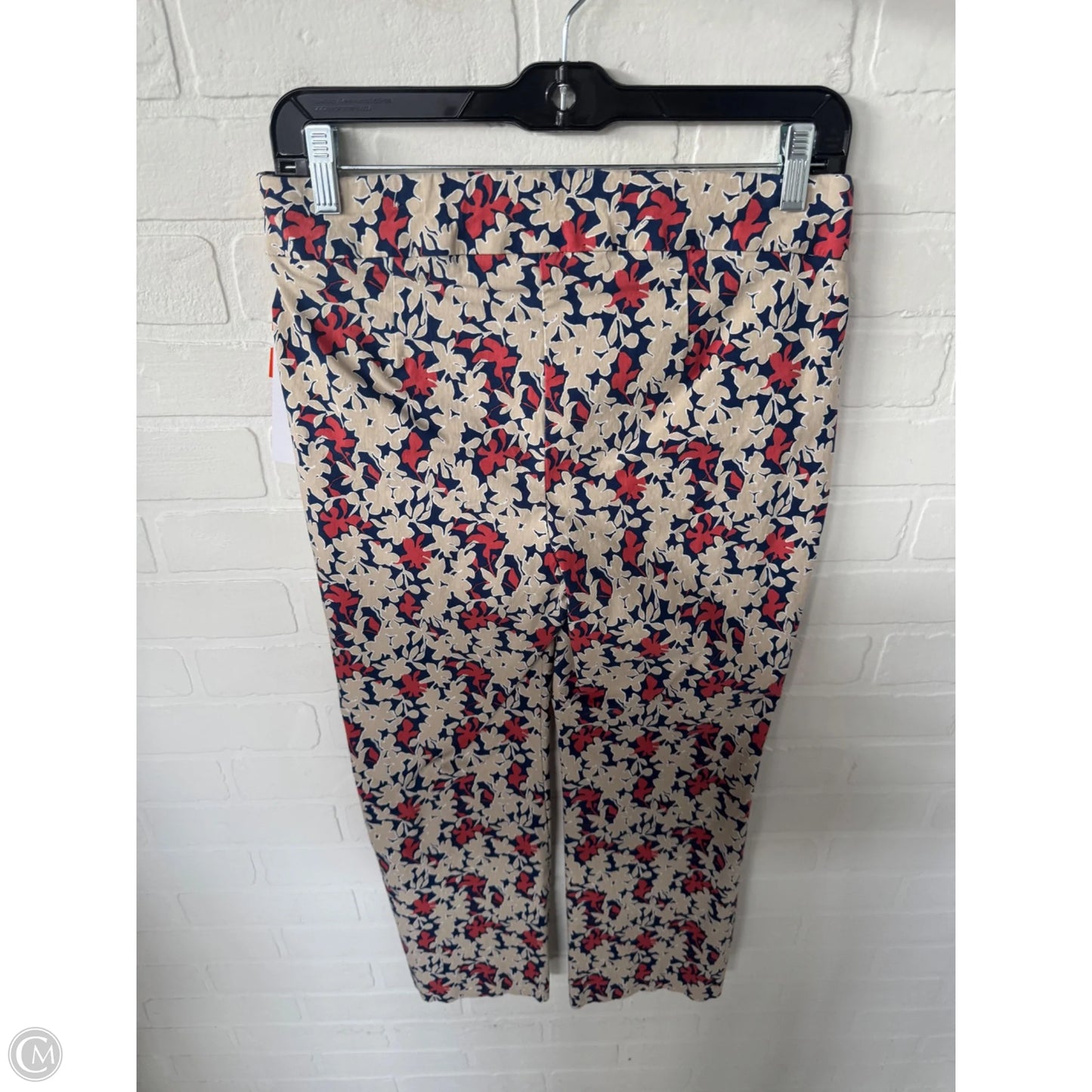 Pants Cropped By Chicos In Blue & Tan, Size: 4