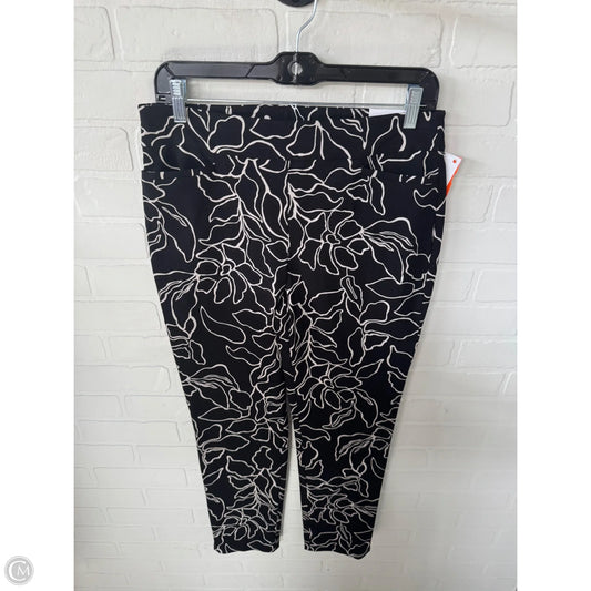 Pants Other By Chicos In Black & Cream, Size: 4