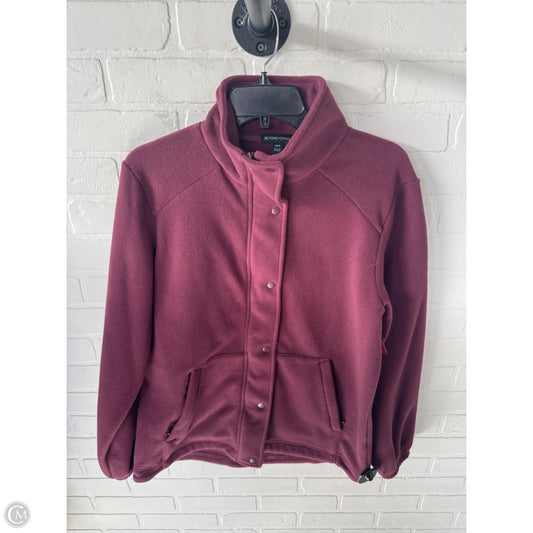 Jacket Fleece By Beyond Yoga In Maroon, Size: S