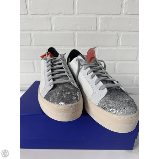 Shoes Sneakers Platform By P448 In Grey & White, Size: 10.5