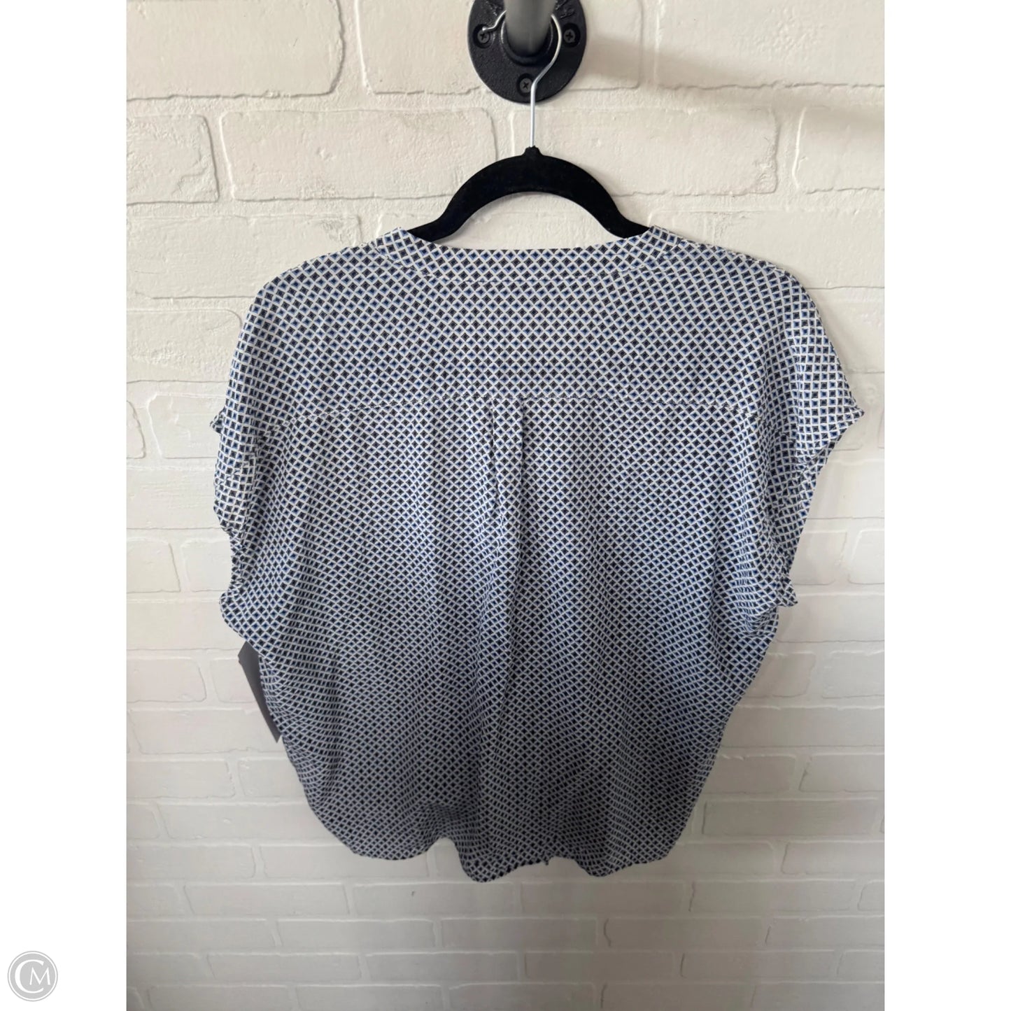 Top Sleeveless By Joie In Blue & White, Size: M